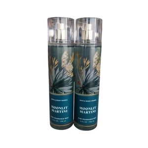 Rare Bath & Body Works MOONLIGHT MARTINI 2 fragrance‎ mist BUNDLE of 2
